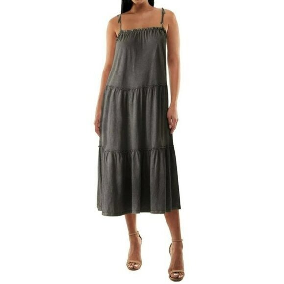 NWT Lucky Brand Women's Tiered Cami Cotton Maxi Dress - Picture 1 of 6